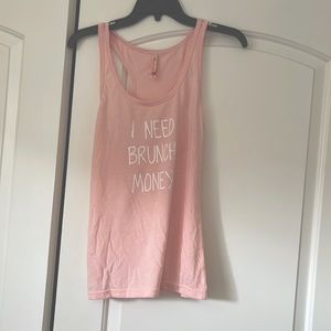 Light Pink Large Brunch Tank top